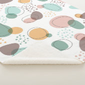 Organische vormen naadloos patroon sherpa deken (3/4)