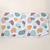 Organische vormen naadloos patroon strandlaken (Voorkant)