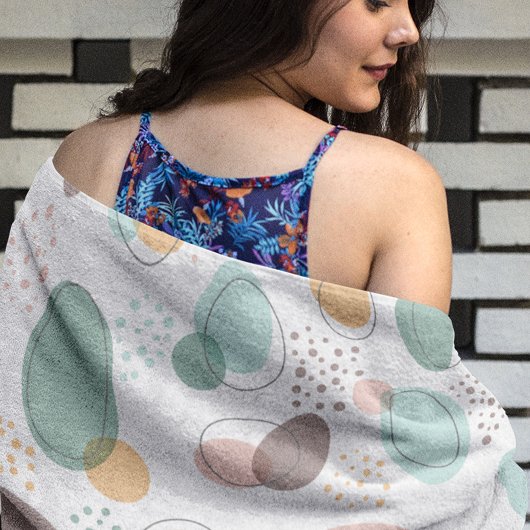 Organische vormen naadloos patroon strandlaken