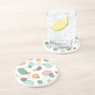 Organische vormen naadloos patroon zandsteen onderzetter