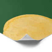 Organische vormen naïef patroon. Abstracte waterve Poster (Hoek)