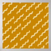 Organische vormen naïef patroon. Abstracte waterve Poster (Voorkant)