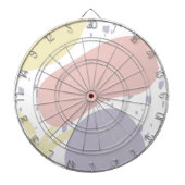 Organische vormen Sun Blob Art Pattern Dartbord (Voorkant)