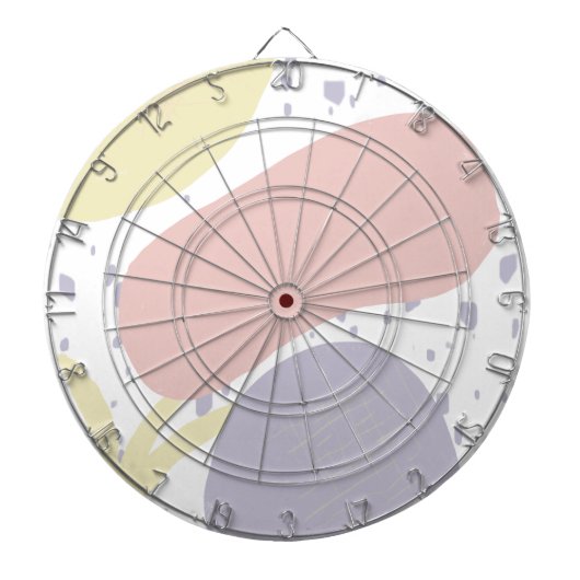 Organische vormen Sun Blob Art Pattern Dartbord (Voorkant)