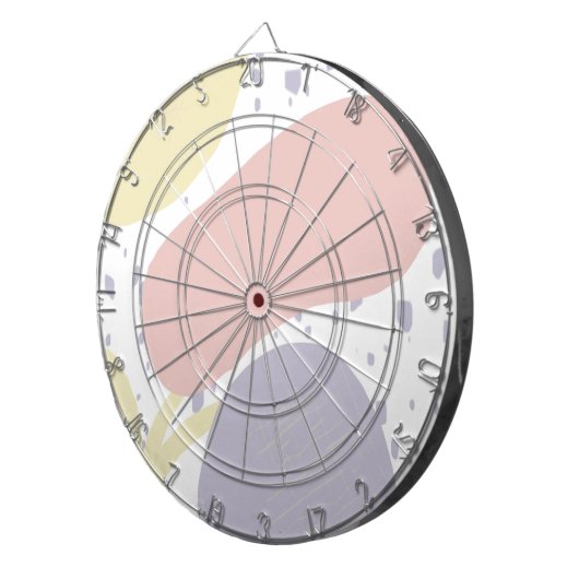 Organische vormen Sun Blob Art Pattern Dartbord (Voorkant Rechts)
