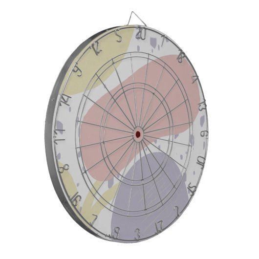 Organische vormen Sun Blob Art Pattern Dartbord (Voorkant Links)