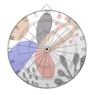 Organische vormen Sun Floral Art Pattern Dartbord