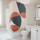 Organische vormen van hout douchegordijn (In situ)