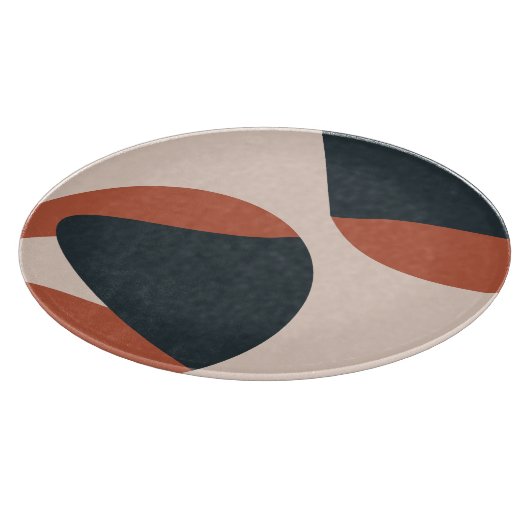 Organische vormen van hout snijplank (Hoek)