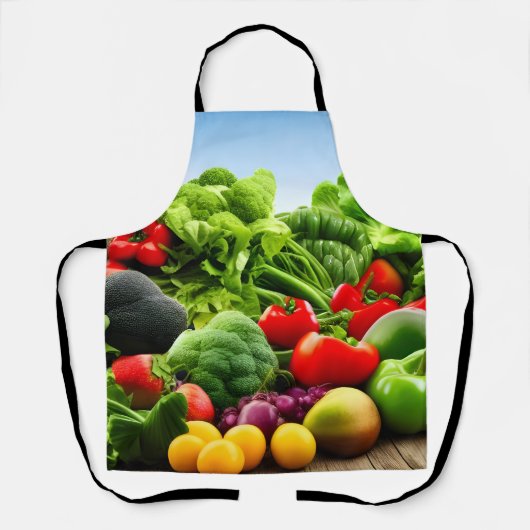 Organische vruchten en Veg Koking Apron Schort (Voorkant)