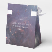 Organische witte rots retro-orion nebula EDITABLE Bedankdoosjes (Achterkant)