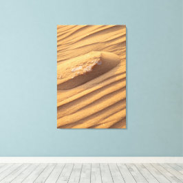 Organische Zandsteen Woestijnrimpelstructuur Canvas Afdruk