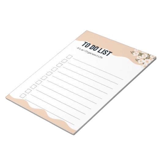 Organised Life to Do List Planner Notitieblok (Schuin)
