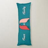 Organised Union of Birds - Pop Art - Gepersonalise Lichaamskussen (Achterkant (Verticaal))