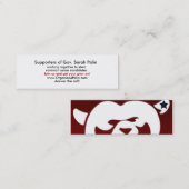 Organiseer4Palin.com Calling Cards Slim Design Contactkaartje (Voorkant / Achterkant)