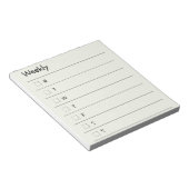 Organiseer je week in stijl notitieblok (Schuin)