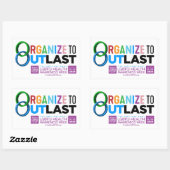 Organiseer om sticker te overleven (Vel)