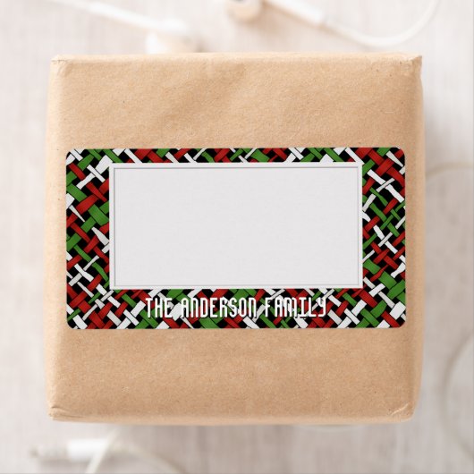 Organiseer opslag kleverig groen rood wit etiket (Insitu)