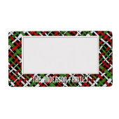 Organiseer opslag kleverig groen rood wit etiket (Voorkant)