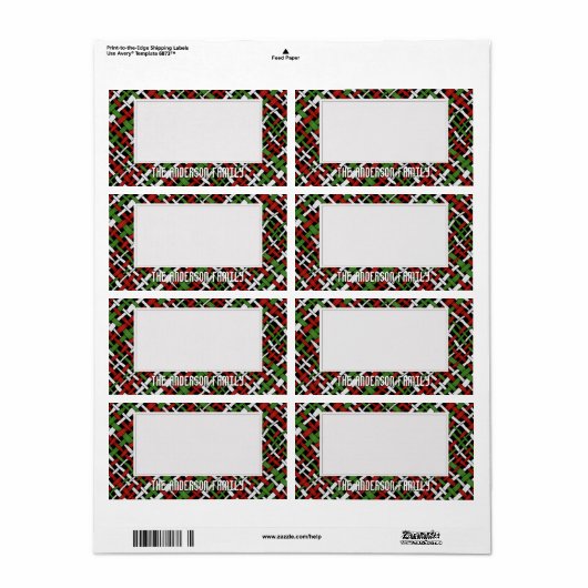 Organiseer opslag kleverig groen rood wit etiket (Full Sheet)