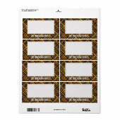 Organiseer rustieke geweven jute opslag Sticky Etiket (Full Sheet)