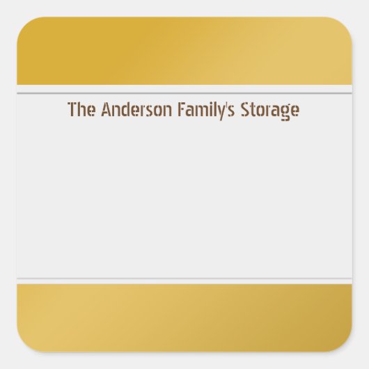 Organiseer Schone etiketten Één Gouden Kleur (Voorkant)