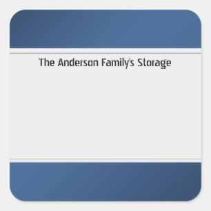 Organiseer schone etiketten één kleur blauw