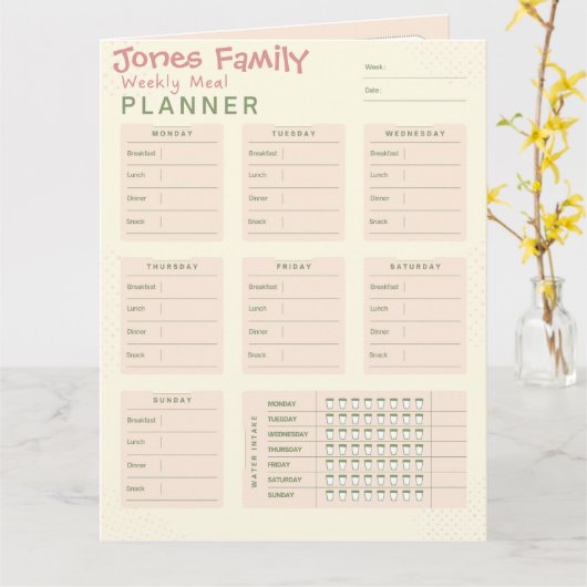 Organiseer uw maaltijden met onze digitale maaltij kaart (Gele Bloem)