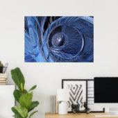 Organiseren - blauw poster (Thuiskantoor)