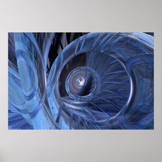 Organiseren - blauw poster (Voorkant)