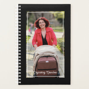 Organiseren Oma Foto Naam Zwart & Wit Planner