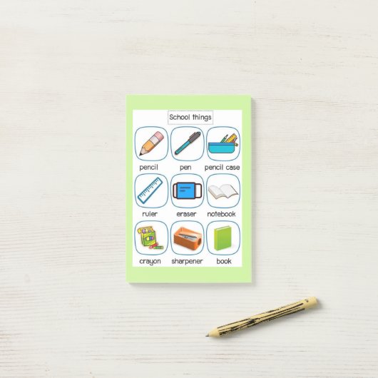 Organiseren & onthouden: Schoolwork Savior Sticky Post-it® Notes (Op bureau)