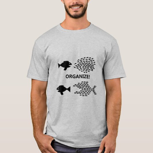 ORGANISEREN! Vis T-Shirt (Voorkant)
