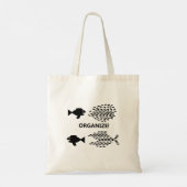 ORGANISEREN! vis Tote Bag (Achterkant)