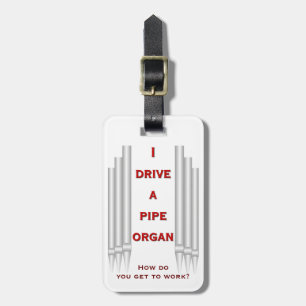 Organist bagagelabel