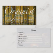 Organist (Europees orgaan) visitekaartje (Voorkant / Achterkant)