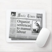 Organist headlines mousepad (Engelse spelling) Muismat (Met muis)