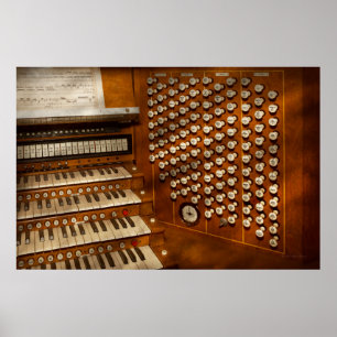 Organist - Klaar aan de bedieningselementen Poster
