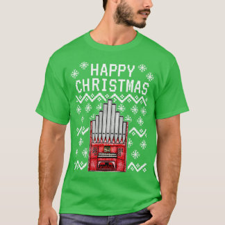 Organist Lelijke Kerst Kerk Orgel Muzikant T-shirt