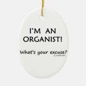 Organist Pardon Keramisch Ornament (Voorkant)