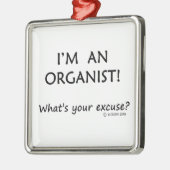 Organist Pardon Metalen Ornament (Links)