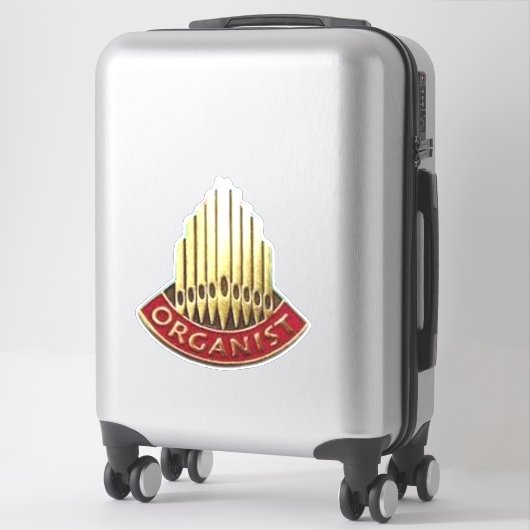 Organist Pipe Organ Logo Sticker (Koffer)