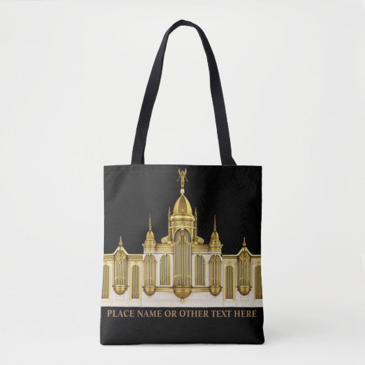Organist Pipe Orgel Gevel Unisex Tote Bag (Voorkant)