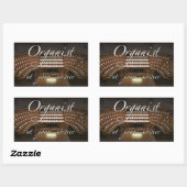 Organist tot uw dienst sticker (Vel)