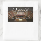 Organist tot uw dienst sticker (Tas)