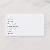 Organist visitekaartjes - Sint-Janskruid, Chester, (Achterkant)