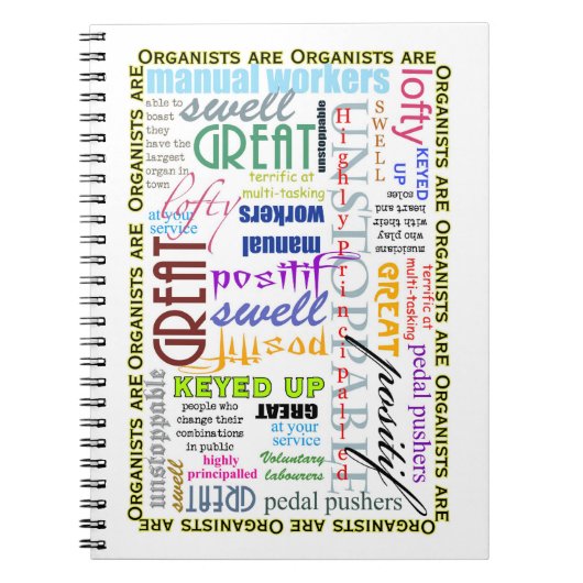 Organisten zijn allemaal notebooks notitieboek (Voorkant)