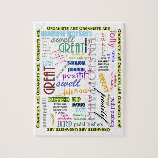 Organisten zijn alles wat Puzzle is Legpuzzel (Verticaal)