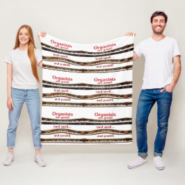 Organisten zijn geweldig dekbed voor koude concert fleece deken