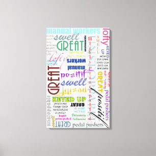 Organisten zijn geweldig, fantastisch en positief canvas afdruk